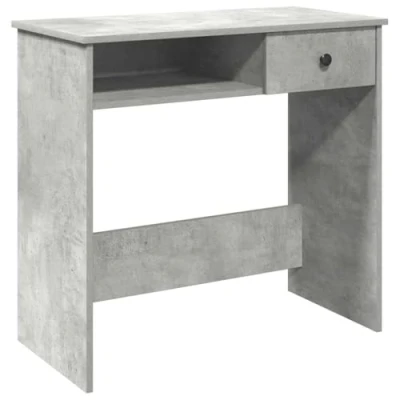 Image de vidaXL Bureau Gris béton 80x40x75 cm Aggloméré860457