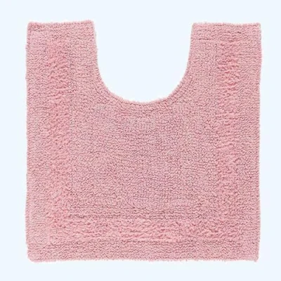 Afbeelding van Homescapes toiletmat roze 50x55 cm gemaakt van 100% katoen