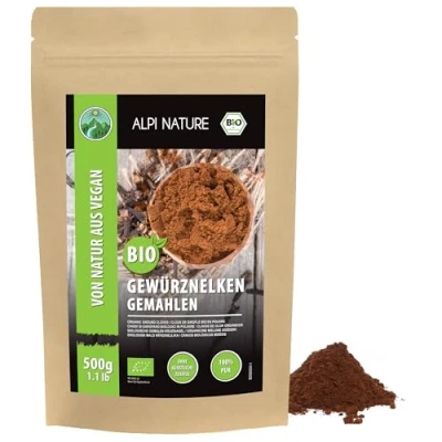 Image de Alpi Nature Clou de Girofle en Poudre bio 500g, Clous Moulus, Épice Cuisine