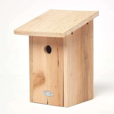 Afbeelding van Homescapes Vogelhuisje van echt hout Koolmees