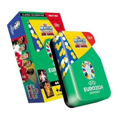 Afbeelding van Topps Officiële EURO 2024 Match Attax Mega Tin 2 Next Gen bevat 44 kaarten plus 4 exclusieve Limited Edition kaarten!