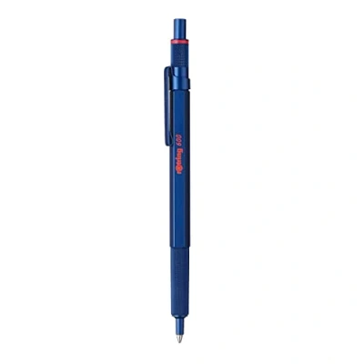 Image de Stylo à bille Rotring 600 Recharge noire Pointe moyenne Bleu