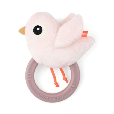 Afbeelding van Done By Deer Rammelaar Teether Sensory Bird Powder