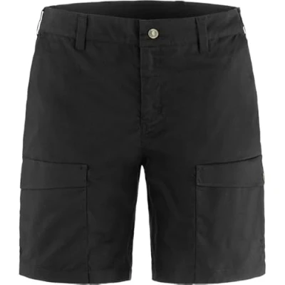 Afbeelding van Fjällräven Abisko Hybrid Trail Short Dames Black 36 Zwart Wandelbroek