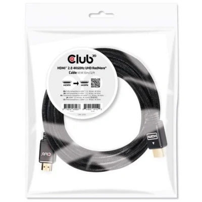 Image de Club 3D CAC 2313 Câble HDMI avec Ethernet mâle pour 10 m RedMere Technology support 4K actif