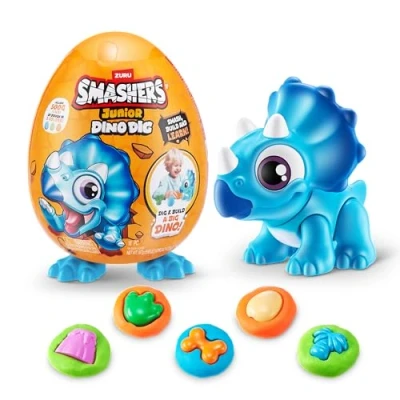 Afbeelding van Smashers junior dinosaurus triceratops klein ei
