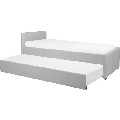 Afbeelding van Beliani MARMANDE Onderschuifbed Grijs 80 x 200 cm Polyester