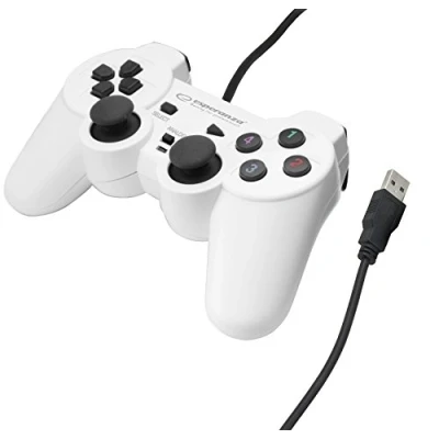 Afbeelding van Esperanza gamepad voor pc USB aansluiting gamecontroller computer witte kleur