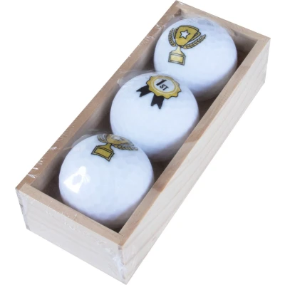 Afbeelding van Golfballen Gift Set 1e Prijs 3 Ballen in Box