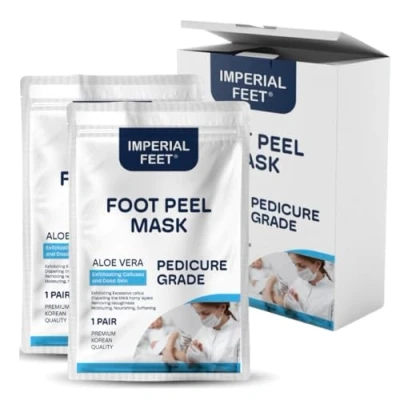 Afbeelding van Voet Peeling Masker 2 Pack, Exfoliërend Voetmasker Pedicure Sokken, Voor Voet, Aloe Vera Verwijdert Dode Huidcellen en Herstelt de Huid (Aloe Vera)