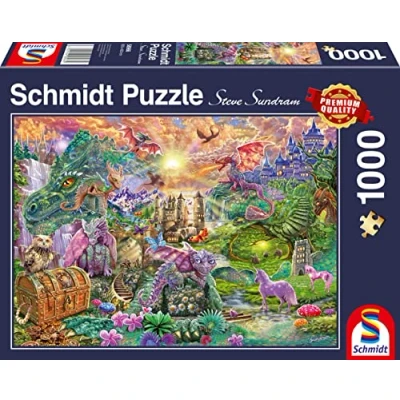Image de Puzzle Schmidt Terre du Dragon Enchanté, 1000 pièces