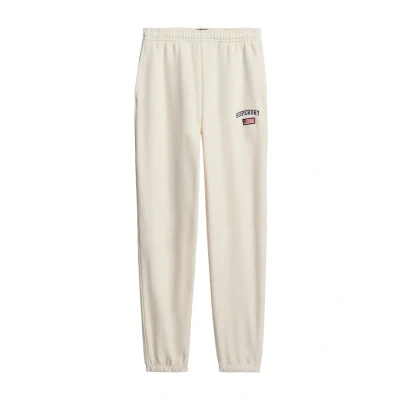 Afbeelding van Superdry Athletic Essential Boyfriend Joggers Trainingsbroek, Dames, Maat: 44, Desert bone off white