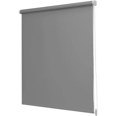 Afbeelding van INT Rolgordijn lichtdoorlatend unicolor Donkergrijs 150x190cm
