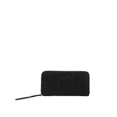 Afbeelding van Desigual Portemonnee Mone Cocoa Fiona Wallet Black Zwart