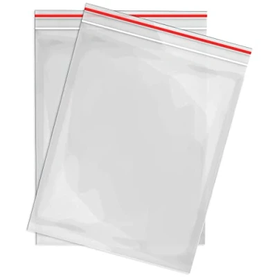 Afbeelding van RAGO® zakken met ritssluiting, ziplock sluiting 200 x 250 mm, stevig (stuk, plastic zakken, herbruikbare druksluiting, polyethyleen voor organisatie