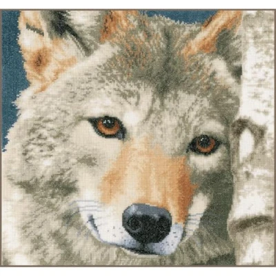 Afbeelding van Wolf borduren (pakket)