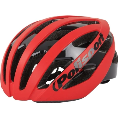 Afbeelding van Fietshelm Polisport Light Pro L 58 61 cm mat rood zwart