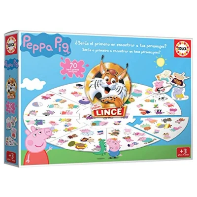 Image de Educa Lince Peppa Pig Jeu éducatif pour Enfants Multicolore (18509)