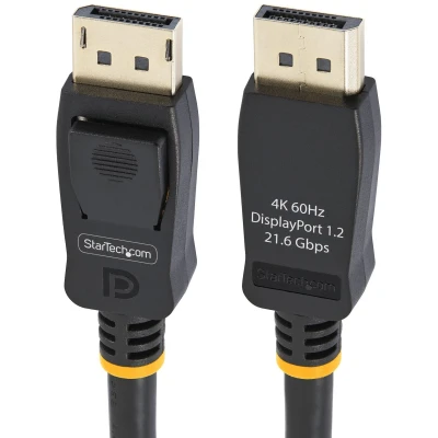 Afbeelding van StarTech.com 2m VESA Gecertificeerde DisplayPort Kabel, 10 Pack, 1.2 Kabel met Vergrendeling, 4K 60Hz UHD, DP naar voor Monitor, Vergrendelbare Connectors