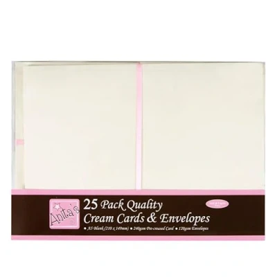 Afbeelding van Anita&#039;s A4 Cards &amp; Envelopes White (4pk) (ANT 1517000)