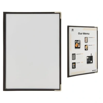 Afbeelding van Amerikaanse menukaart Crystal range 1x A4(set van 3 stuks)