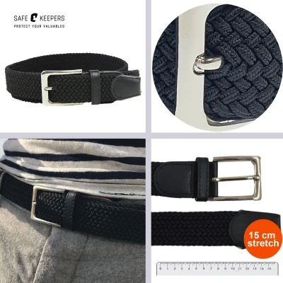 Afbeelding van Elastische riem Gevlochten Ceintuur Stretch