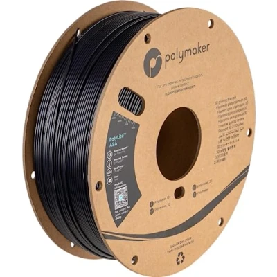 Image de Polymaker PolyLite ASA Noir 1.75mm 1kg