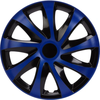 Afbeelding van NRM DRACO wieldoppen 16&quot; Set van 4 stuks blauw/zwart