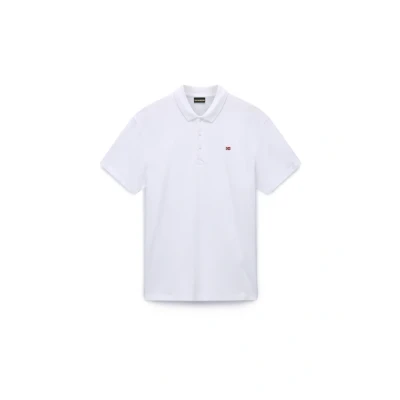 Afbeelding van Napapijri Ealis Poloshirt, Heren, Maat: 3XL, Bright white