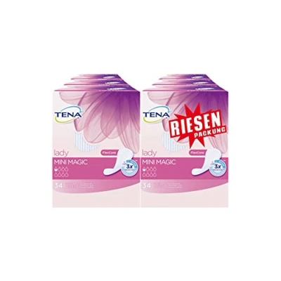 Afbeelding van TENA Discreet Mini Magic Inlegkruisjes 6 x 34ST Voordeelverpakking