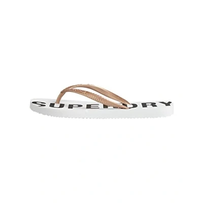 Afbeelding van Superdry Dames Flip Flops Code Essential, Optische Metallic Rose