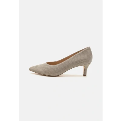 Afbeelding van Peter Kaiser Klassieke pumps, Dames, Maat: 35.5, Sand shimmer Textiel