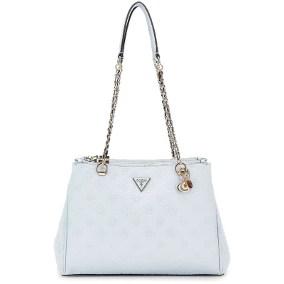 Afbeelding van GUESS Schoudertas Cresidia Status Shoulder Satchel Bag Powder Blue Lichtblauw