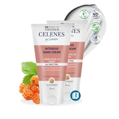 Afbeelding van Celenes by Sweden Cloudberry Intensieve Handcrème Alcoholvrij, Parfumvrij en vrij van parabenen 75ml Alle Huidtypes