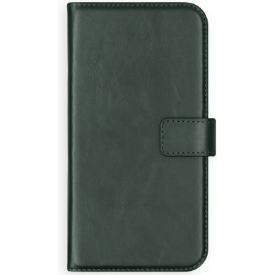 Afbeelding van Selencia Hoesje Geschikt voor Samsung Galaxy S20 Met Pasjeshouder Echt Lederen Bookcase Groen