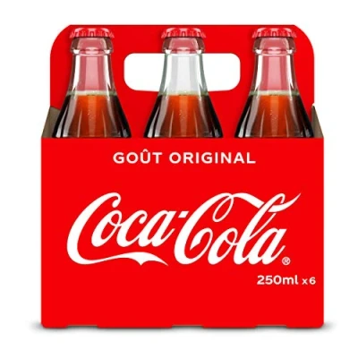 Afbeelding van Coca Cola Drinkfles, glas, 6 x 25 cl