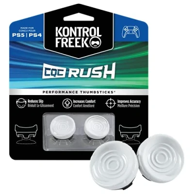 Afbeelding van KontrolFreek FPS Freek CQC Rush controller voor Playstation 4 (PS4) en 5 (PS5) Performance drumsticks 2 middelgrote concaves wit