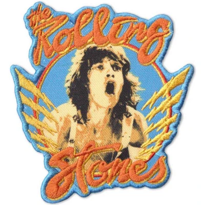 Afbeelding van The Rolling Stones Mick &amp; Orange Logo Patch Blauw