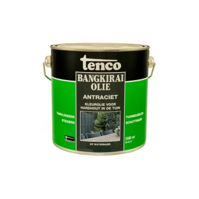 Afbeelding van Tenco Bangkiraiolie Antraciet 2,5 liter Buiten onderhoud
