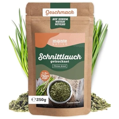 Afbeelding van Monte Nativo gedroogde bieslook (250 g) voorzichtig en gesneden wilde ui smakelijke heerlijke natuurlijke