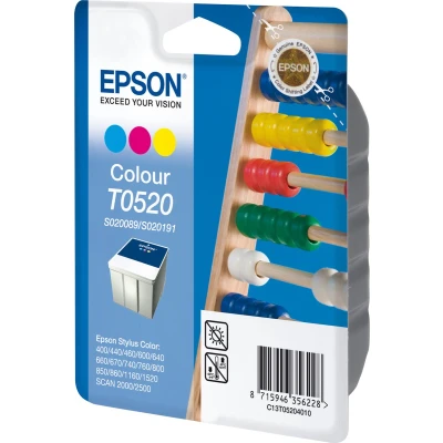 Afbeelding van Epson T052 (C13T052040) Inktcartridge 3 kleuren