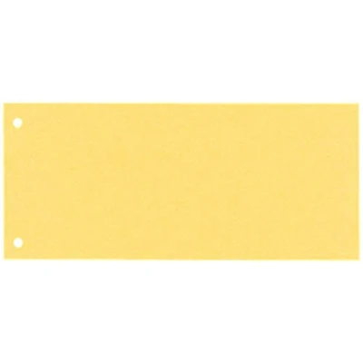 Afbeelding van Esselte 100 stuks 1/3 tabbladen van karton, extra groot, geel, 100% gerecycled, 20994