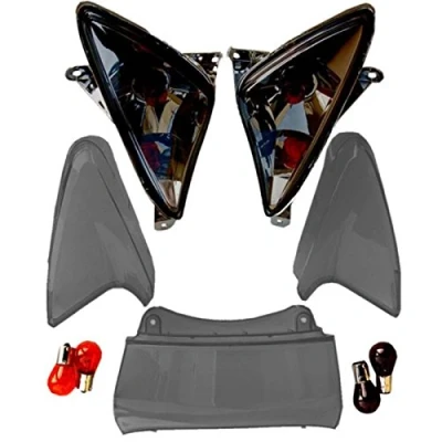 Afbeelding van one by Camamoto transparante knipperlicht/cabochons compatibel met Yamaha t max 500 2001 2007 (transparante rook)