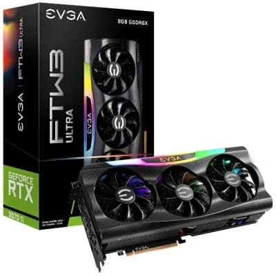 Image de EVGA GeForce RTX 3070 Ti FTW3 ULTRA GAMING Carte graphique GF 8 Go GDDR6X PCIe 4.0 x16 HDMI 3 x DisplayPort