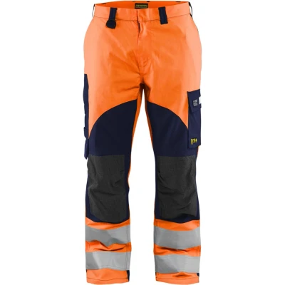 Afbeelding van Blaklader Multinorm inherent werkbroek 1588 1513 High Vis Oranje/Marineblauw D104