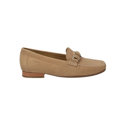 Afbeelding van Sioux Cambria Instappers, Dames, Maat: 35, Beige Leer