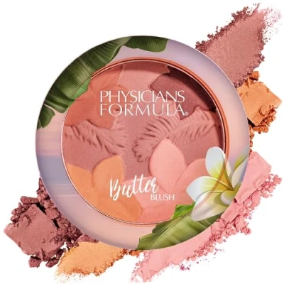 Afbeelding van Physicians Formula, matte blush met monoïboter, in crème voor een natuurlijke look, boter van Murumuru, Cupuacu, Tucuma en Monoï de Tahiti, Mauvy Mattes