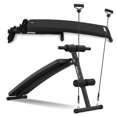 Afbeelding van Zipro® Slant Schuine Trainingsbank met expanders Buikspierbank Fitness Workout Bank Voor Beginners en Professionele sporters Duurzaam Comfortabel Hoogste kwaliteit