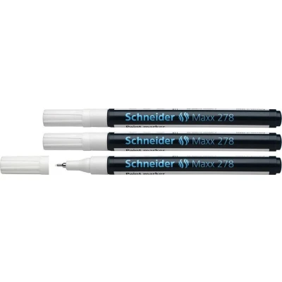 Afbeelding van Schneider lakmarker Maxx 278 0,8 mm wit 3 stuks S 127849