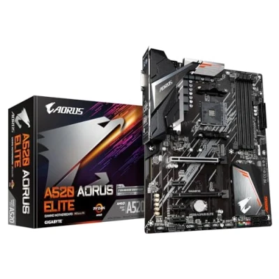 Image de Gigabyte A520 AORUS ELITE 1.0 carte mère ATX Socket AM4 AMD Chipset USB 3.2 Gen 1, 2 Gigabit LAN graphique embarquée (unité centrale requise) audio HD (8 canaux)